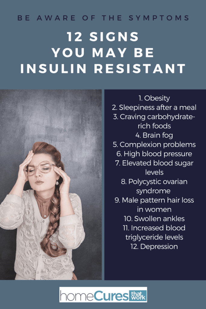 12 Signs That You May be Insulin Resistant - Home Cures That Work